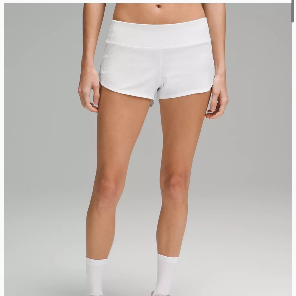 Size 2 Lululemon Speed Up Short 2.5” inseam- White